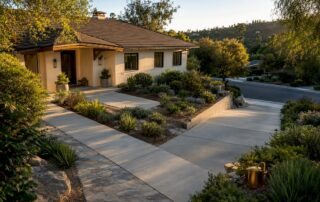 Water-wise defensible space around California home