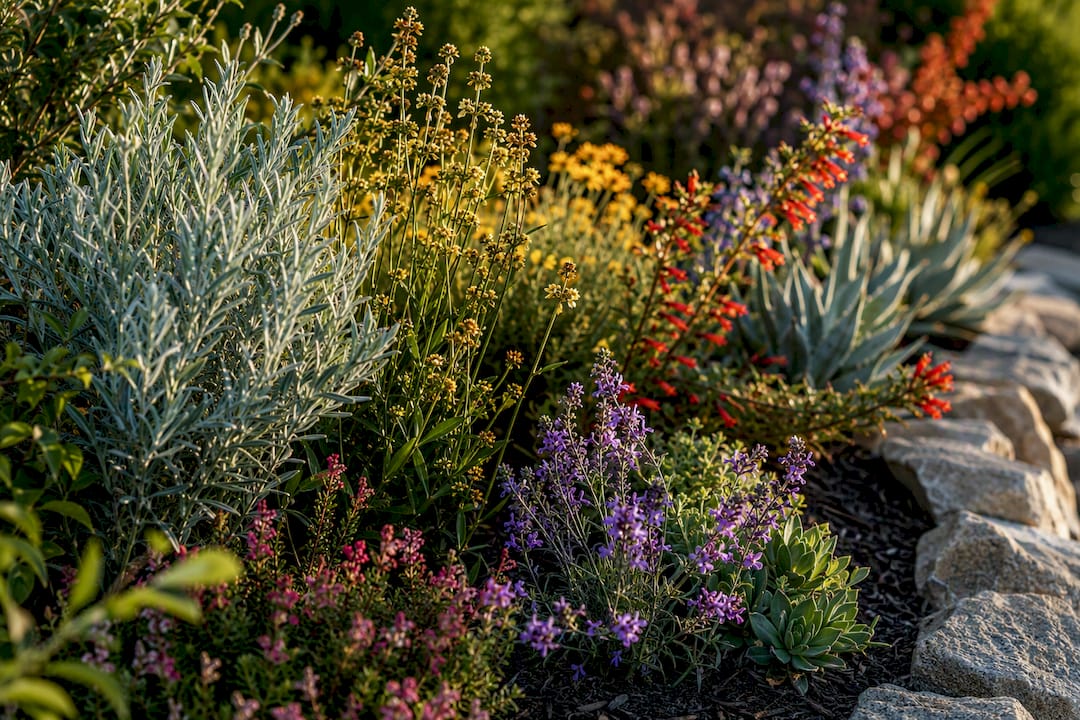 Native and climate analog plants together